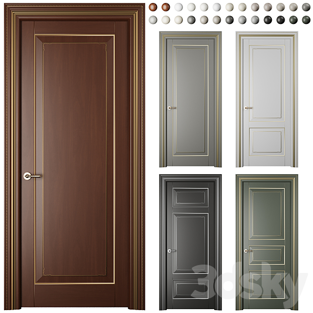 Interior door Royal 3ds Max - thumbnail 1