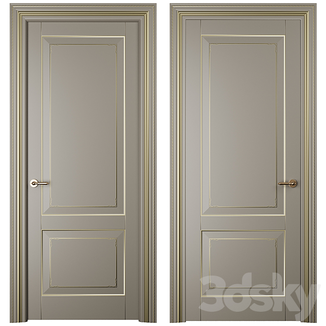 Interior door Royal 3ds Max - thumbnail 3