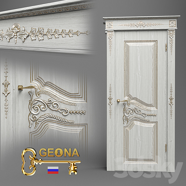 Interior door Theodore Gihon 3DSMax File - thumbnail 1