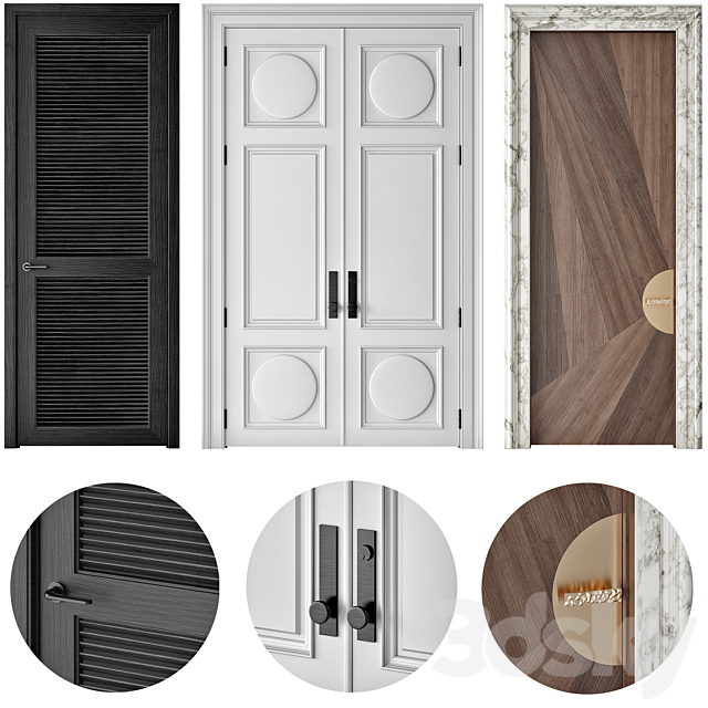 Interior Doors 014 3ds Max - thumbnail 1