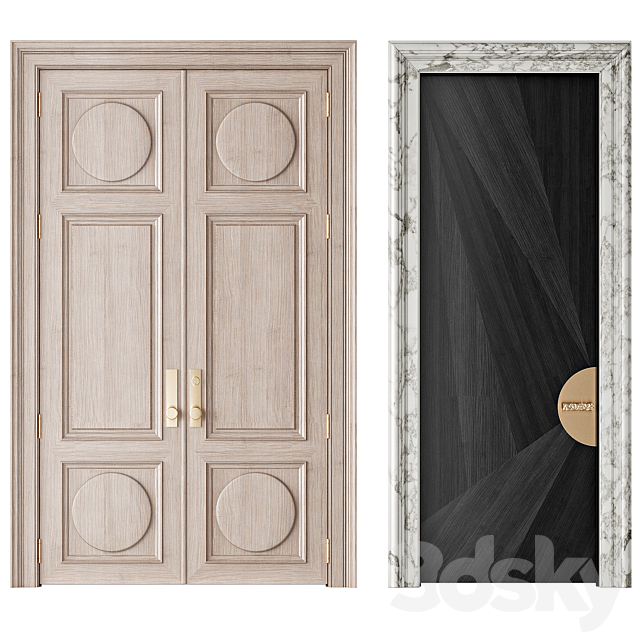 Interior Doors 014 3ds Max - thumbnail 3