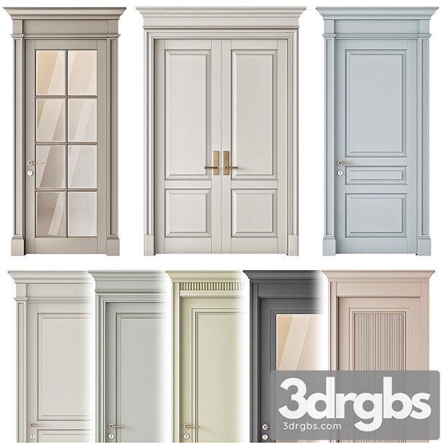 Interior Doors 016 3dsmax Download - thumbnail 1