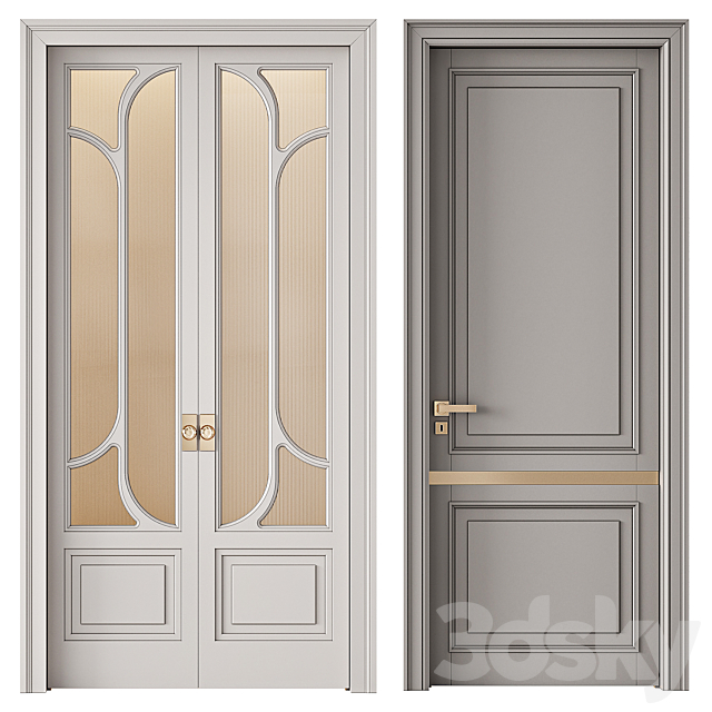 Interior Doors 026 3DS Max Model - thumbnail 4