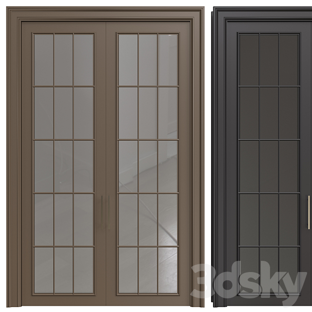 Interior Doors 208 3DS Max Model - thumbnail 3