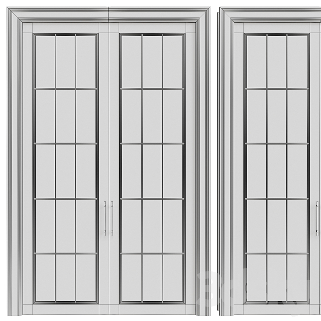 Interior Doors 208 3DS Max Model - thumbnail 5