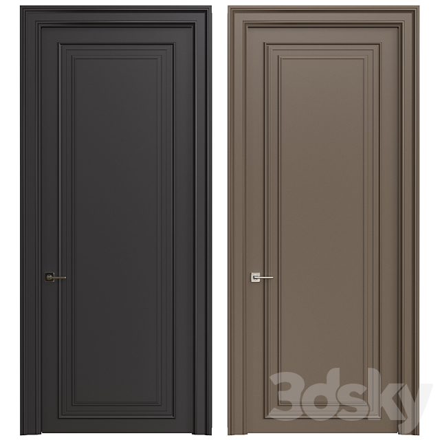 Interior Doors 223. 3DS Max Model - thumbnail 2