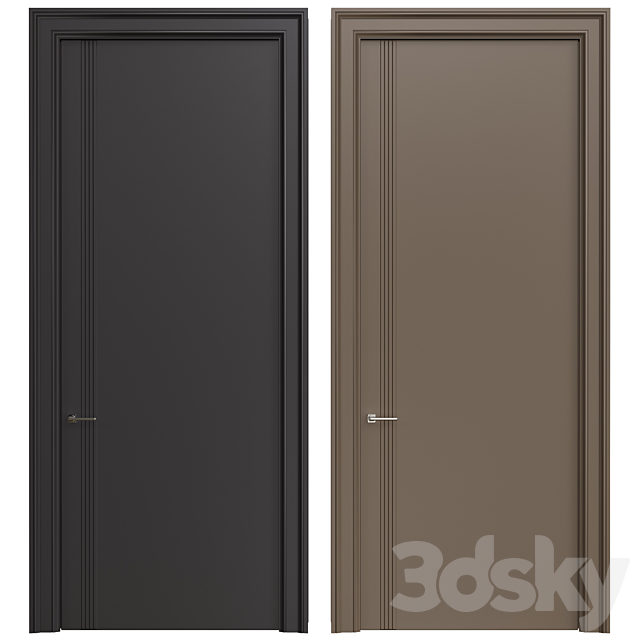 Interior Doors 227 3ds Max - thumbnail 1