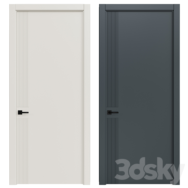 Interior Doors 240 3ds Max - thumbnail 1