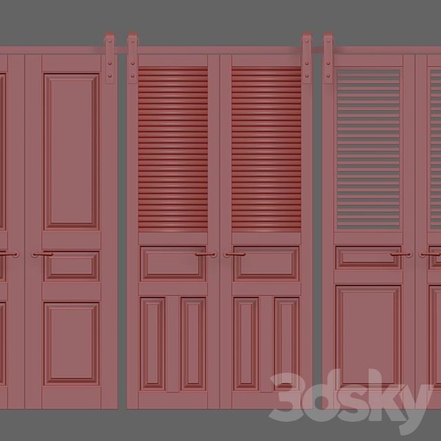 interior doors 3ds Max - thumbnail 2