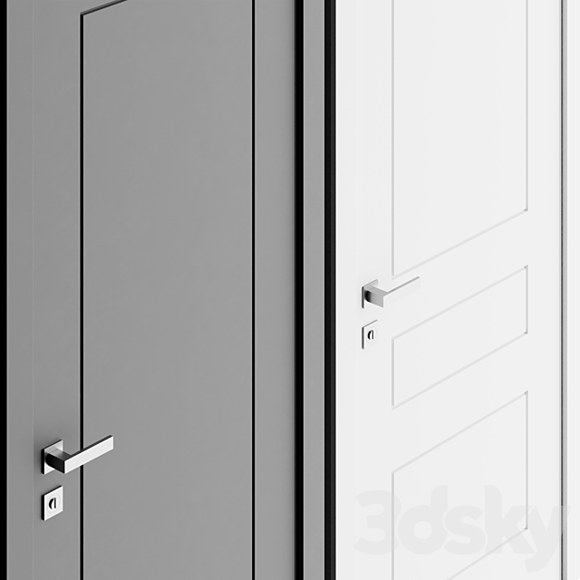 Interior doors CORTES SALSA 3DS Max Model - thumbnail 3