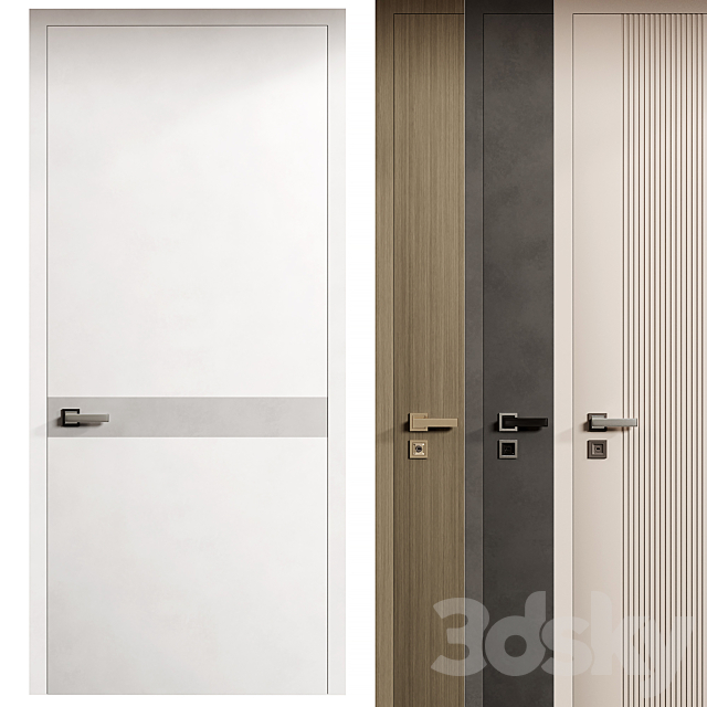 Interior Doors Door Secret 3ds Max - thumbnail 2