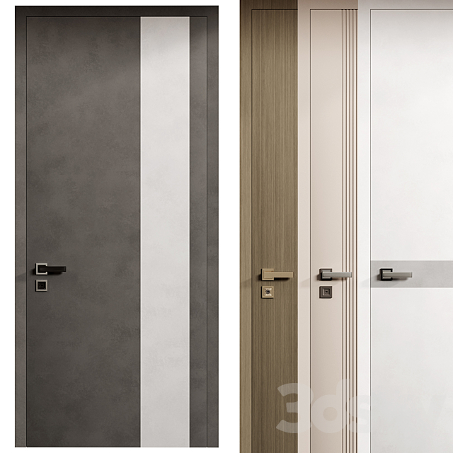 Interior Doors Door Secret 3ds Max - thumbnail 3