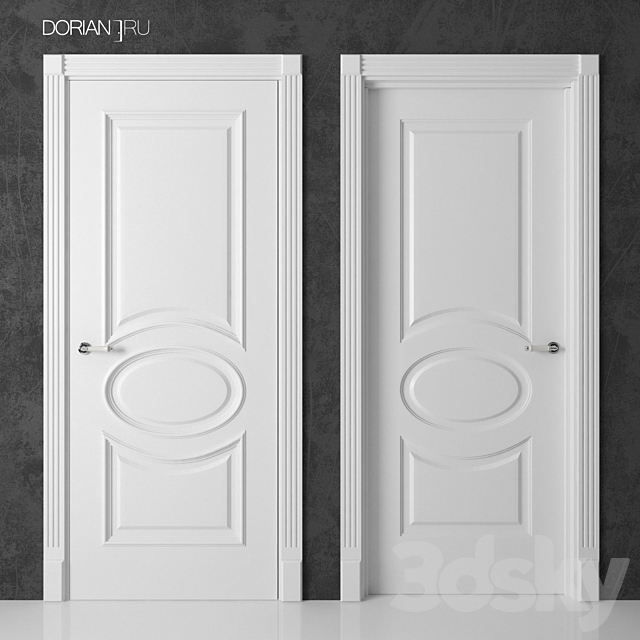 Interior doors Dorian Belvedere (12 13 14) 3ds Max - thumbnail 1