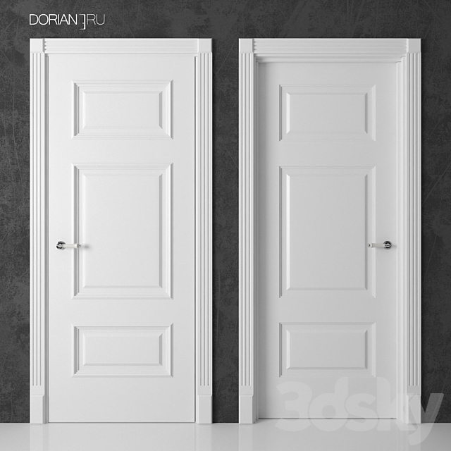 Interior doors Dorian Belvedere (12 13 14) 3ds Max - thumbnail 2