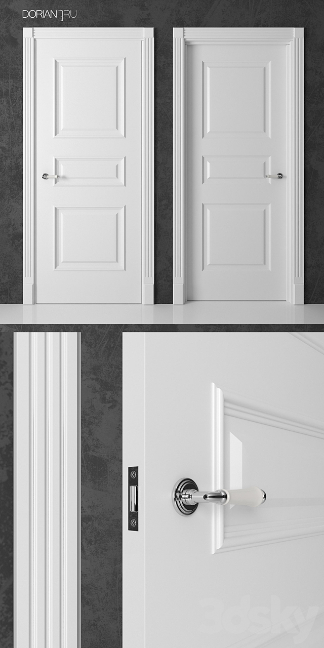 Interior doors Dorian Belvedere (12 13 14) 3ds Max - thumbnail 3