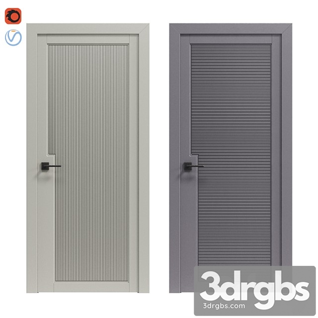 Interior Doors Geona Unika 1 and 2 3dsmax Download - thumbnail 1