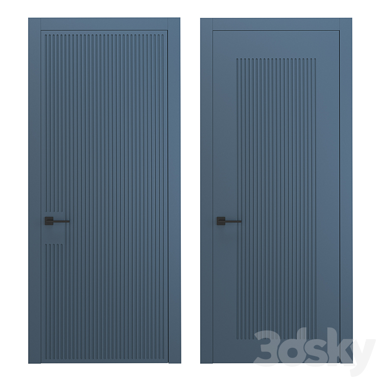 Interior doors milled 1 3DS Max Model - thumbnail 1