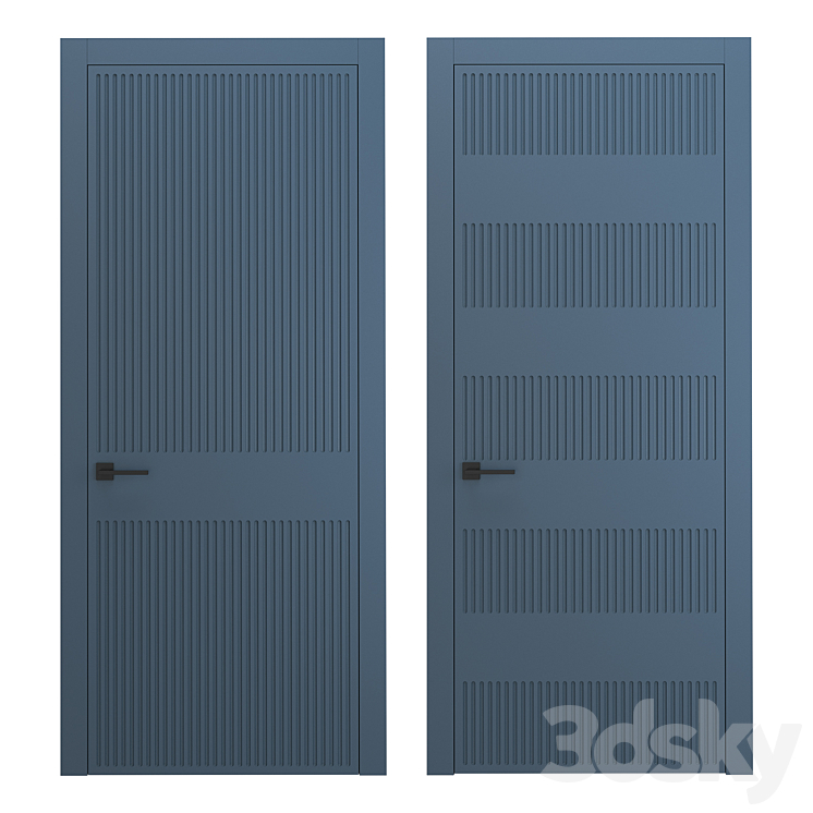 Interior doors milled 1 3DS Max Model - thumbnail 2