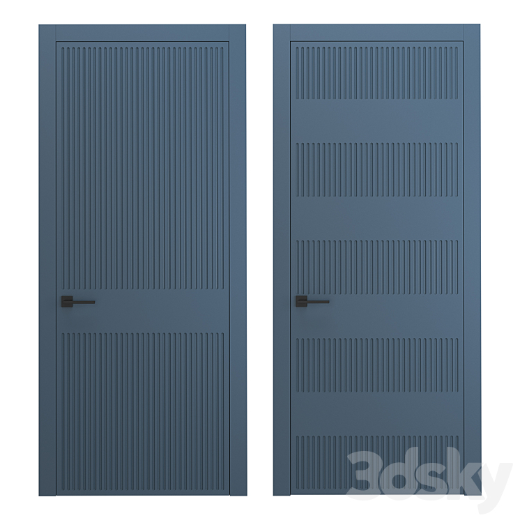 Interior doors milled 1 3DS Max - thumbnail 2