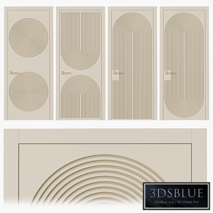 Interior doors milled 8 3DS Max - thumbnail 3