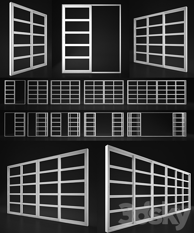 Interior sliding doors Elvial 3DSMax File - thumbnail 1