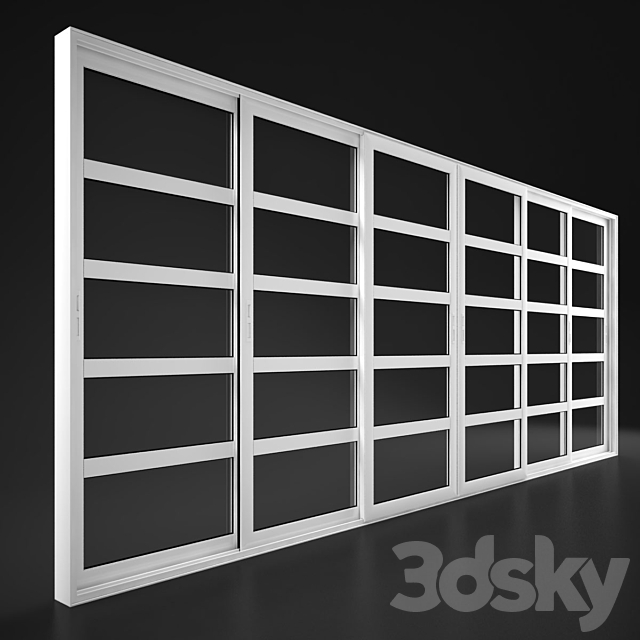 Interior sliding doors Elvial 3DSMax File - thumbnail 3