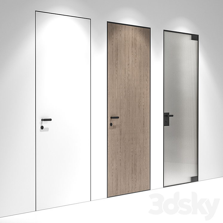 Italian Doors 220 3DS Max Model - thumbnail 2