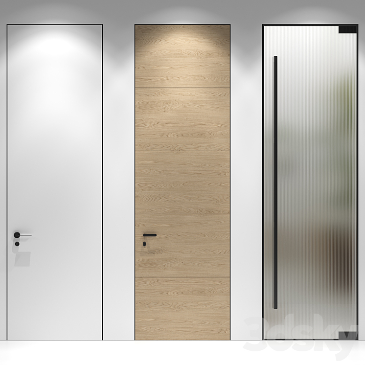 Italian doors Garofoli 3DS Max Model - thumbnail 1