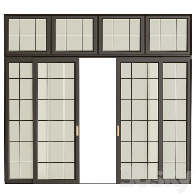 Japanese interior doors 3ds Max - thumbnail 1