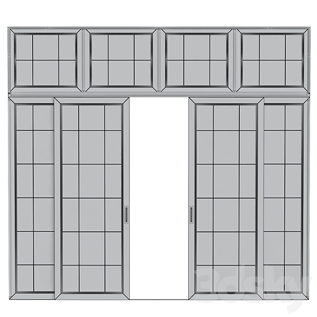 Japanese interior doors 3ds Max - thumbnail 3