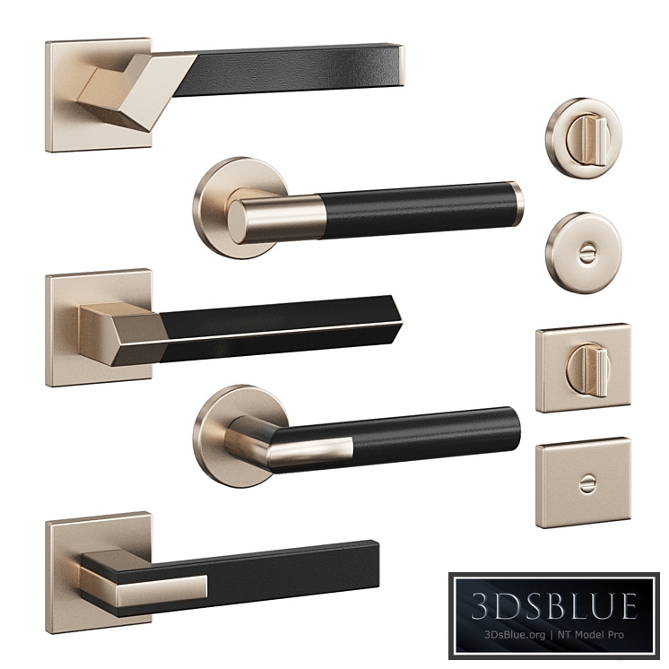 Kawajun door handles 3DS Max - thumbnail 3