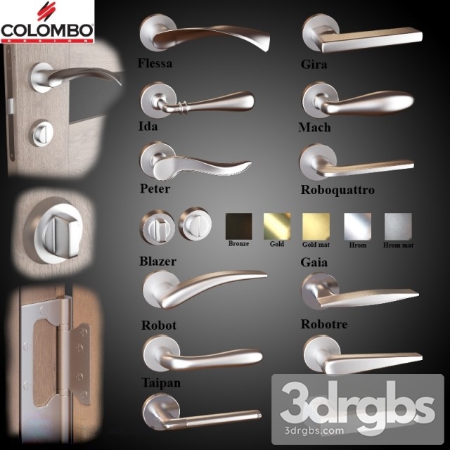 Knob Door Colombo 3dsmax Download - thumbnail 1