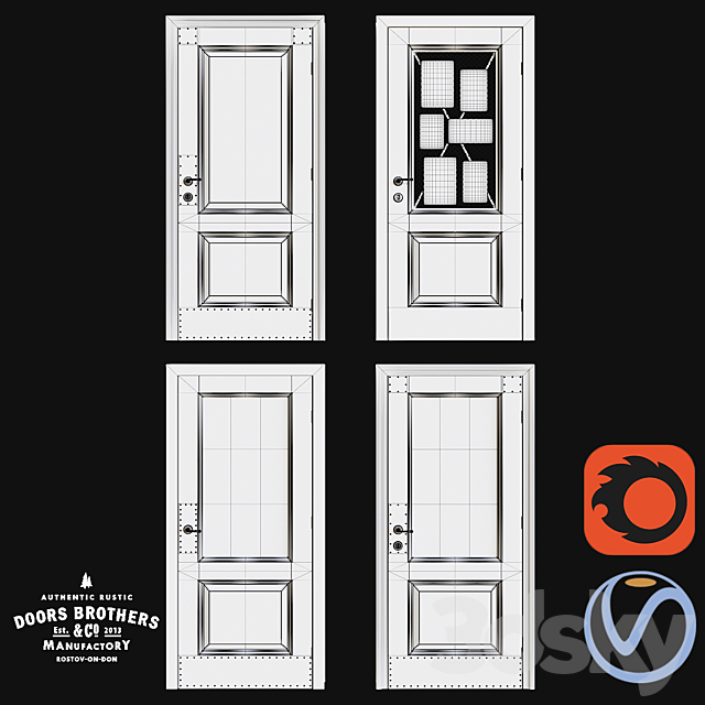 Loft Doors from Doors Brothers 3DSMax File - thumbnail 2