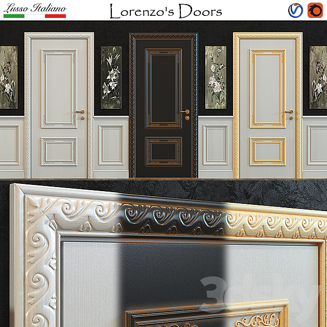 Lorenzo’s Doors (Pietralta) 3ds Max - thumbnail 1