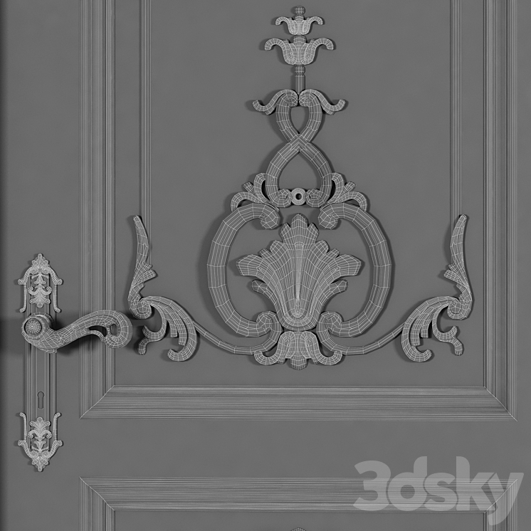 louis door 3DS Max - thumbnail 2