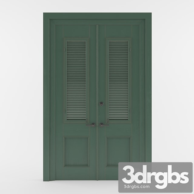 Louvre door 3dsmax Download - thumbnail 1