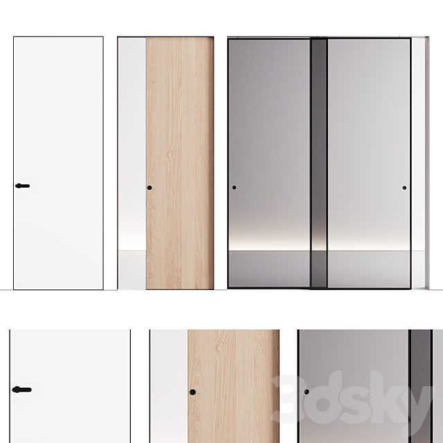 Lualdi doors set 3DSMax File - thumbnail 1