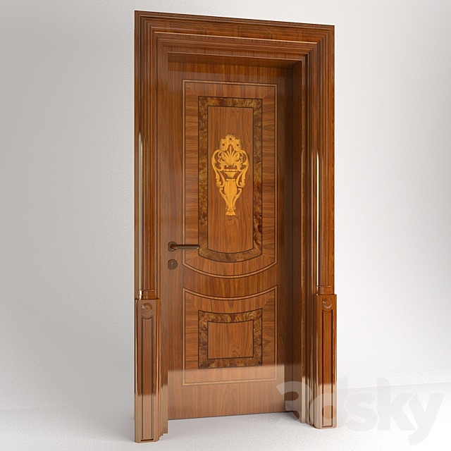 Luigi XVI door panels without low 3ds Max - thumbnail 1