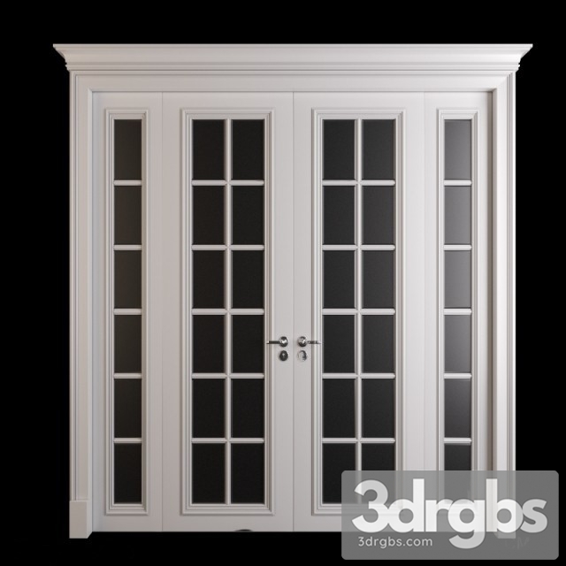 Luxury Neoclassical Glass Door 3dsmax Download - thumbnail 1