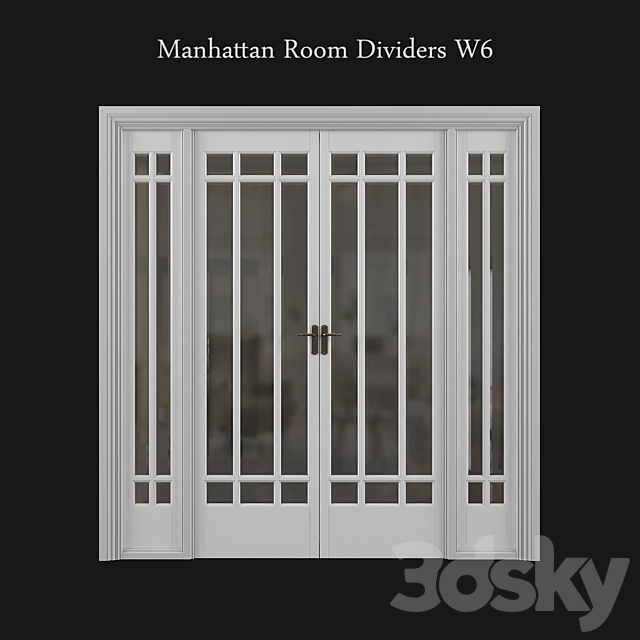 Manhattan Room Dividers W6 3ds Max - thumbnail 1