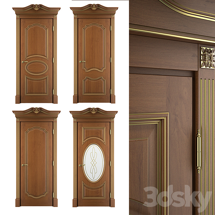 Massivstyle Interier Amaliya Door 01 3DS Max - thumbnail 1