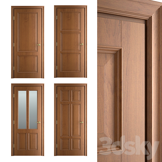 Massivstyle Interier Classic Door 02 3ds Max - thumbnail 1