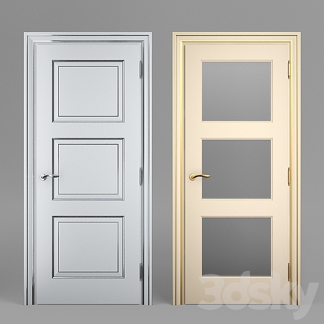 Massivstyle Interier Door Model 08 3DSMax File - thumbnail 1