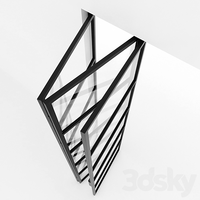 Metal doors-accordion in the style of Loft 3 3ds Max - thumbnail 3