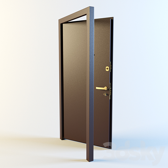 Metal entrance door “Uzkovka” _02 3ds Max - thumbnail 2