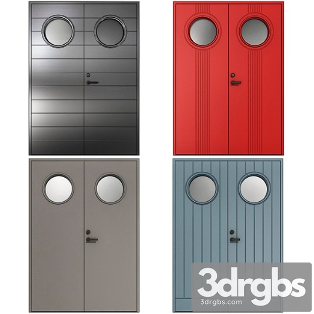 Metal fire doors_22 3dsmax Download - thumbnail 1