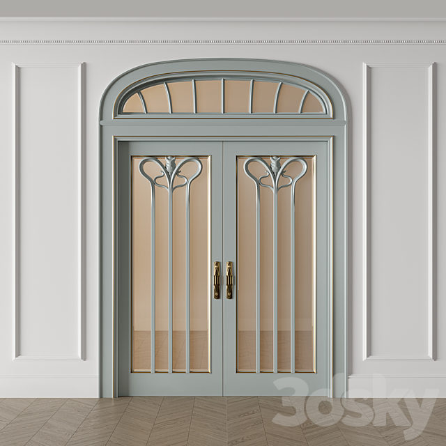 Modern door 3ds Max - thumbnail 1