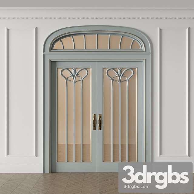 Modern door 3dsmax Download - thumbnail 1