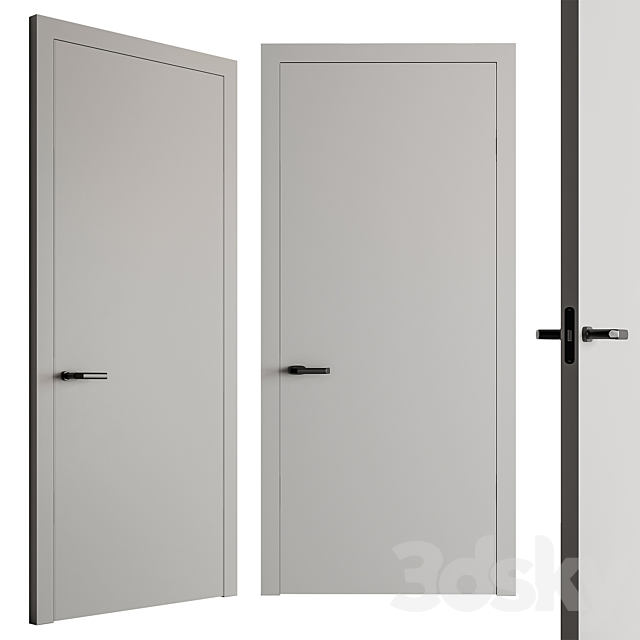 Modern Doors Set 98 3ds Max - thumbnail 2