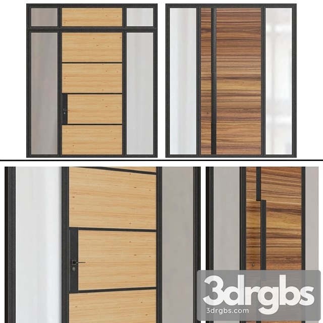 Modern Entrance Doors 2 3dsmax Download - thumbnail 1